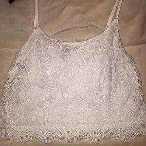 H&M White Lace Top